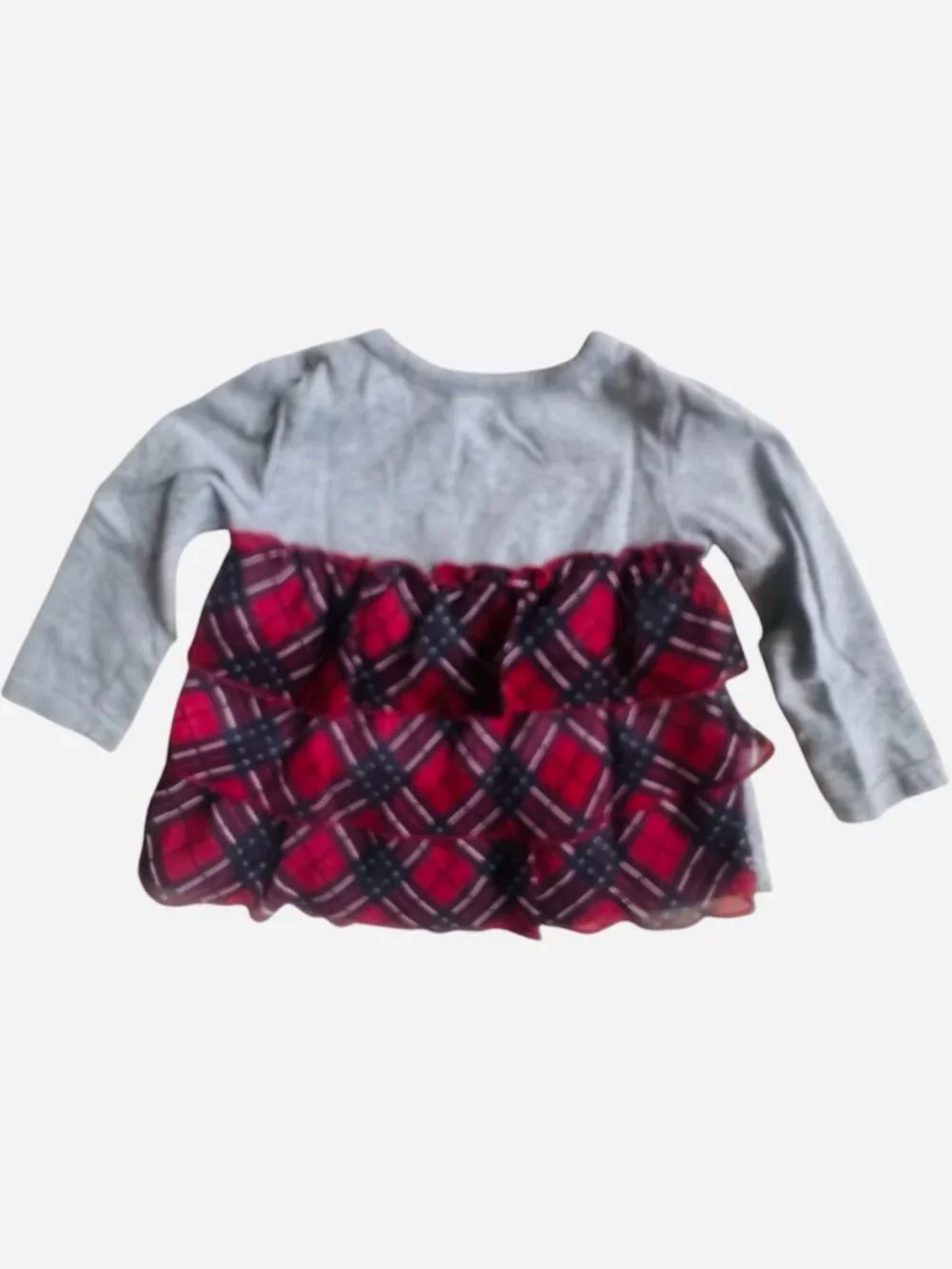 Disney 12 Months MINNIE Sequin Plaid TEE